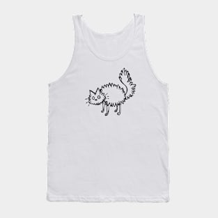 Weird Sketchy Cat Tank Top